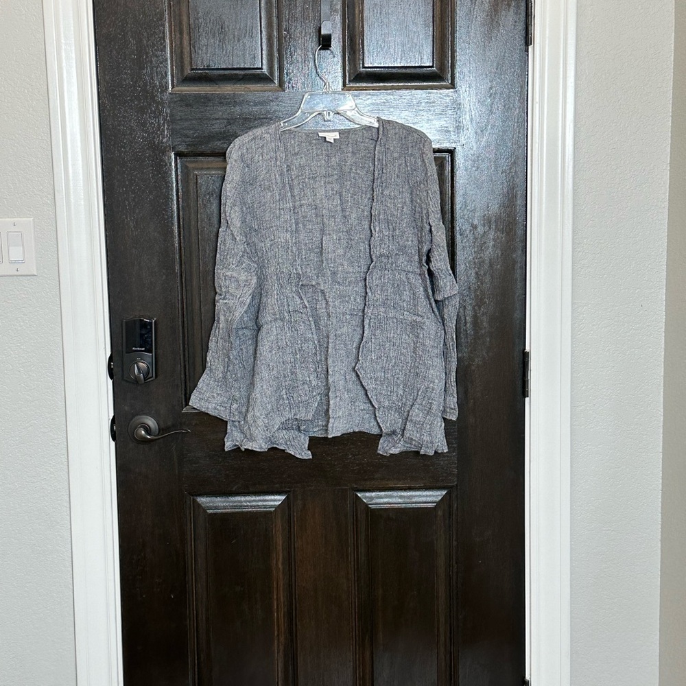 J. Jill Pure Jill 100% Linen Cardigan Medium